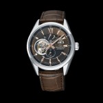 ORIENT STAR: Mechanical Contemporary Watch, Leather Strap - 41.0mm (RE-AV0006Y)